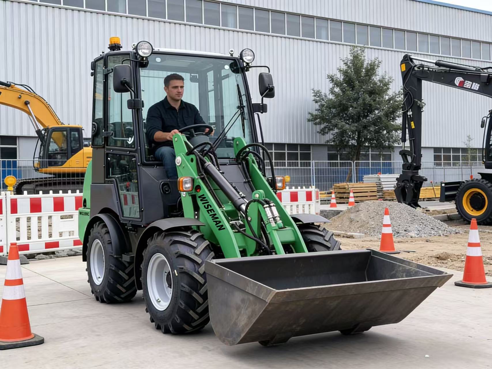 Caricatore compatto per allevamento di bestiame Caricatore compatto per allevamento di bestiame