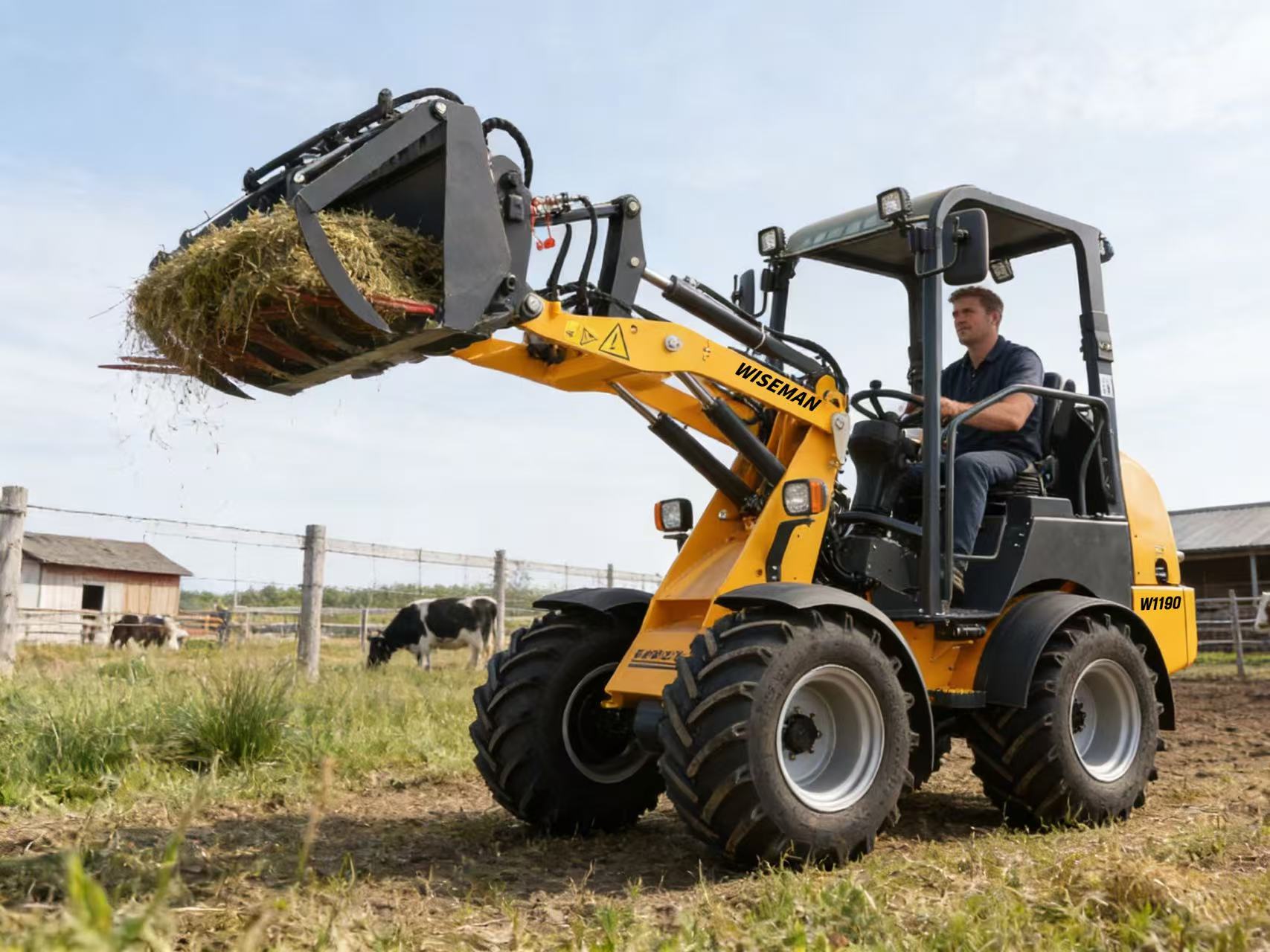 Caricatore compatto per aziende agricole europee Caricatore compatto per aziende agricole europee