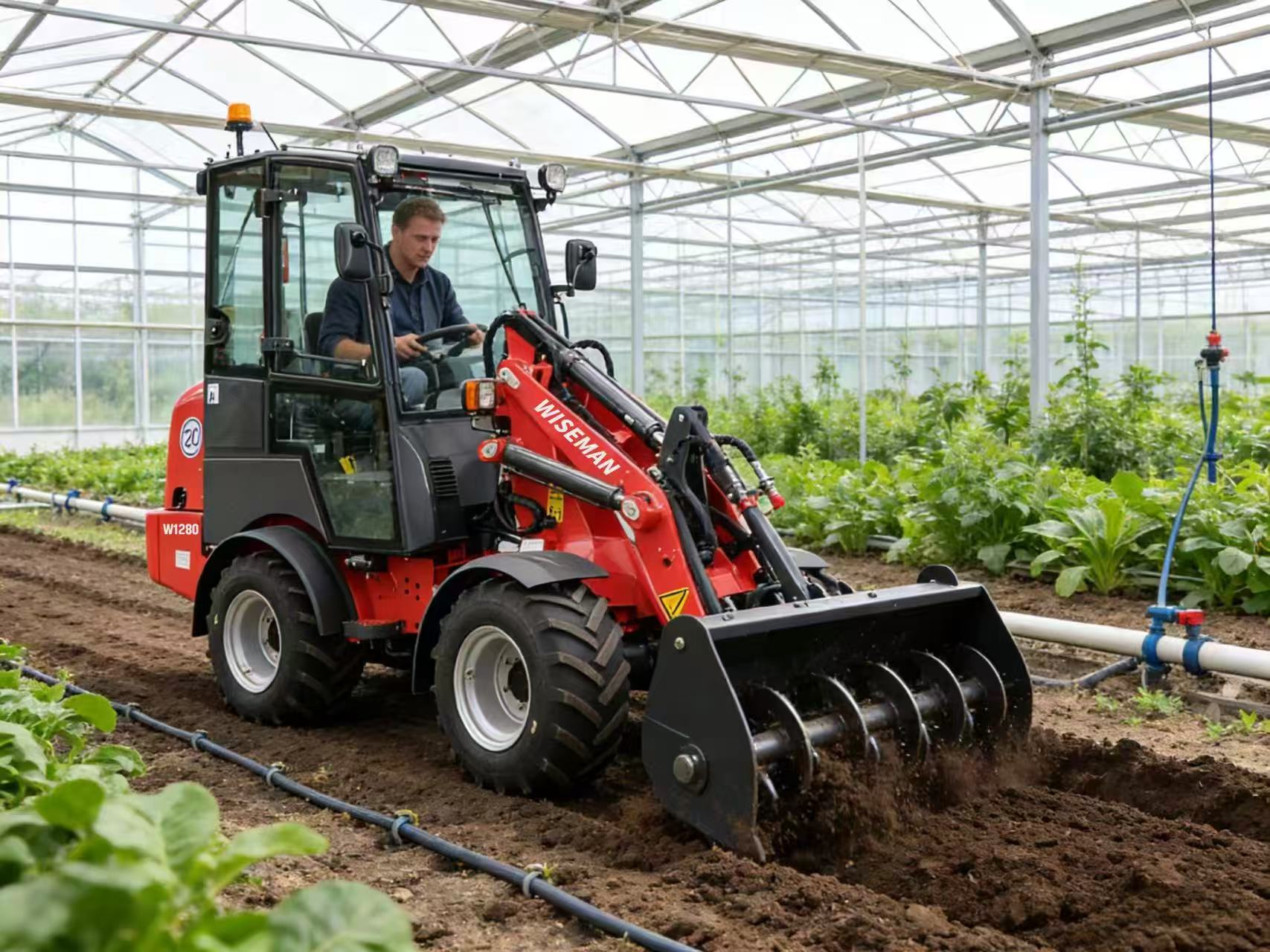 Chargeuse sur pneus articulée pour installations publiques Chargeuse sur pneus articulée pour installations publiques