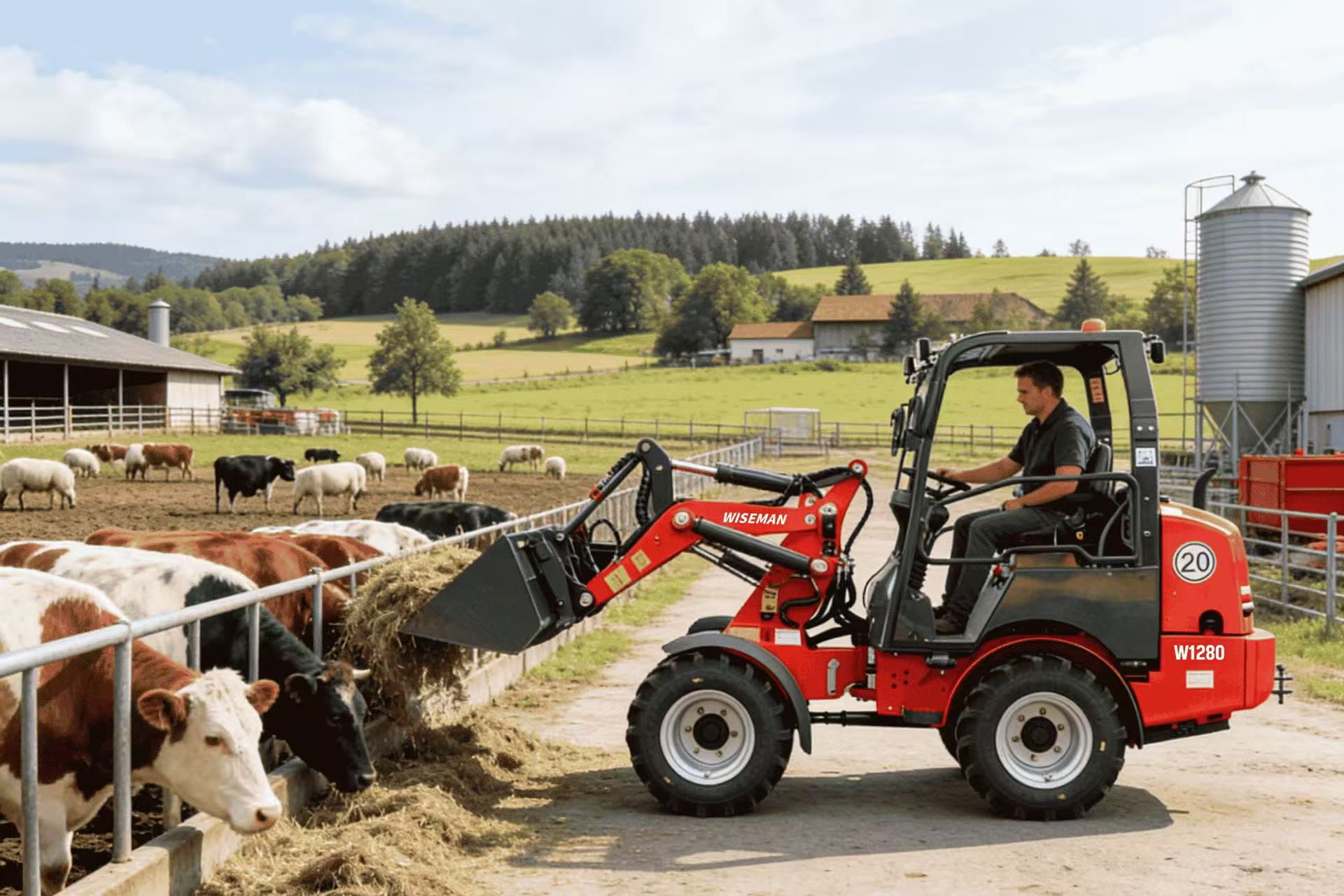 Carregadora compacta eficiente Carregadora compacta eficiente