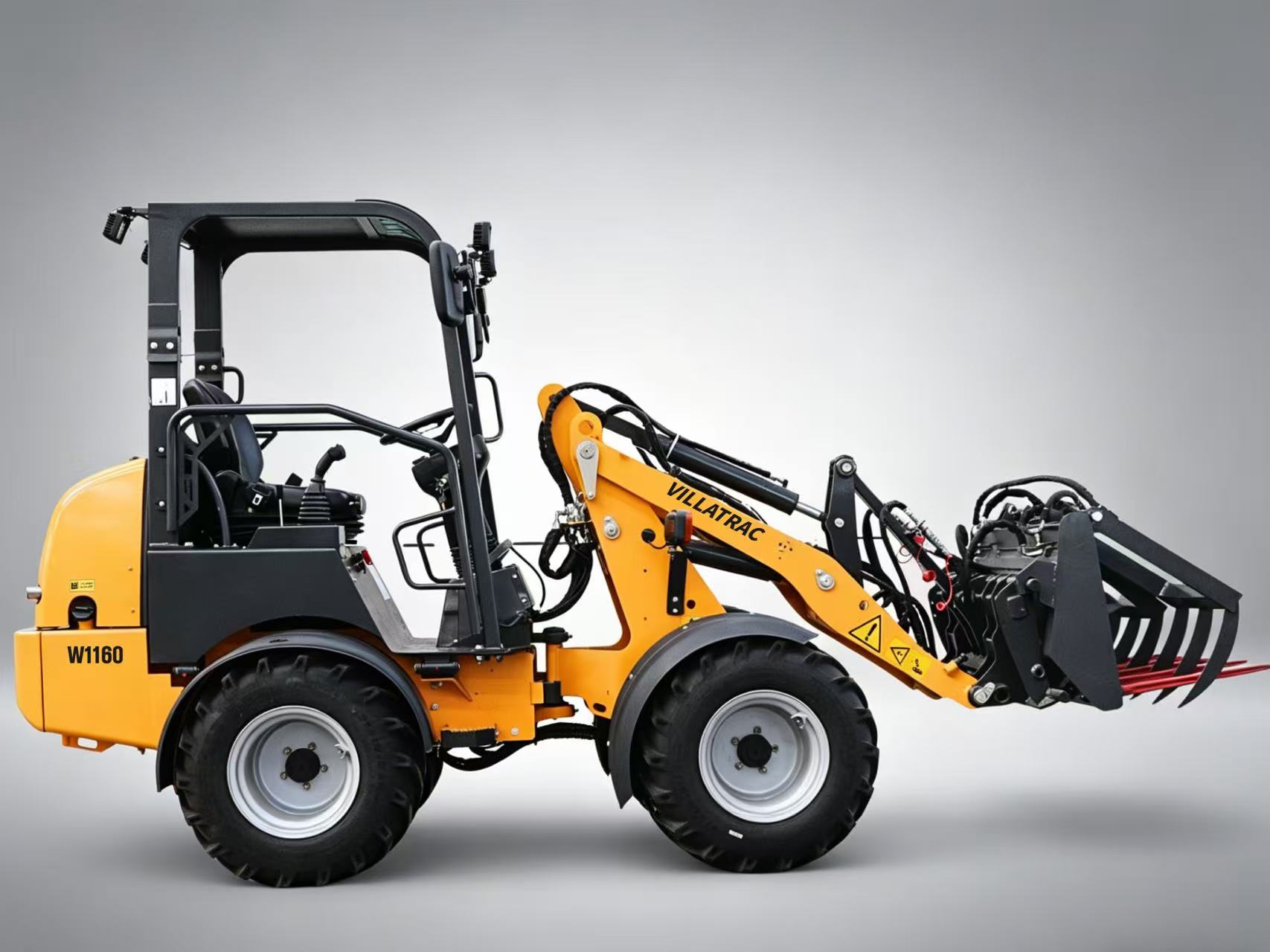 Cargadora de ruedas 4x4 robusta