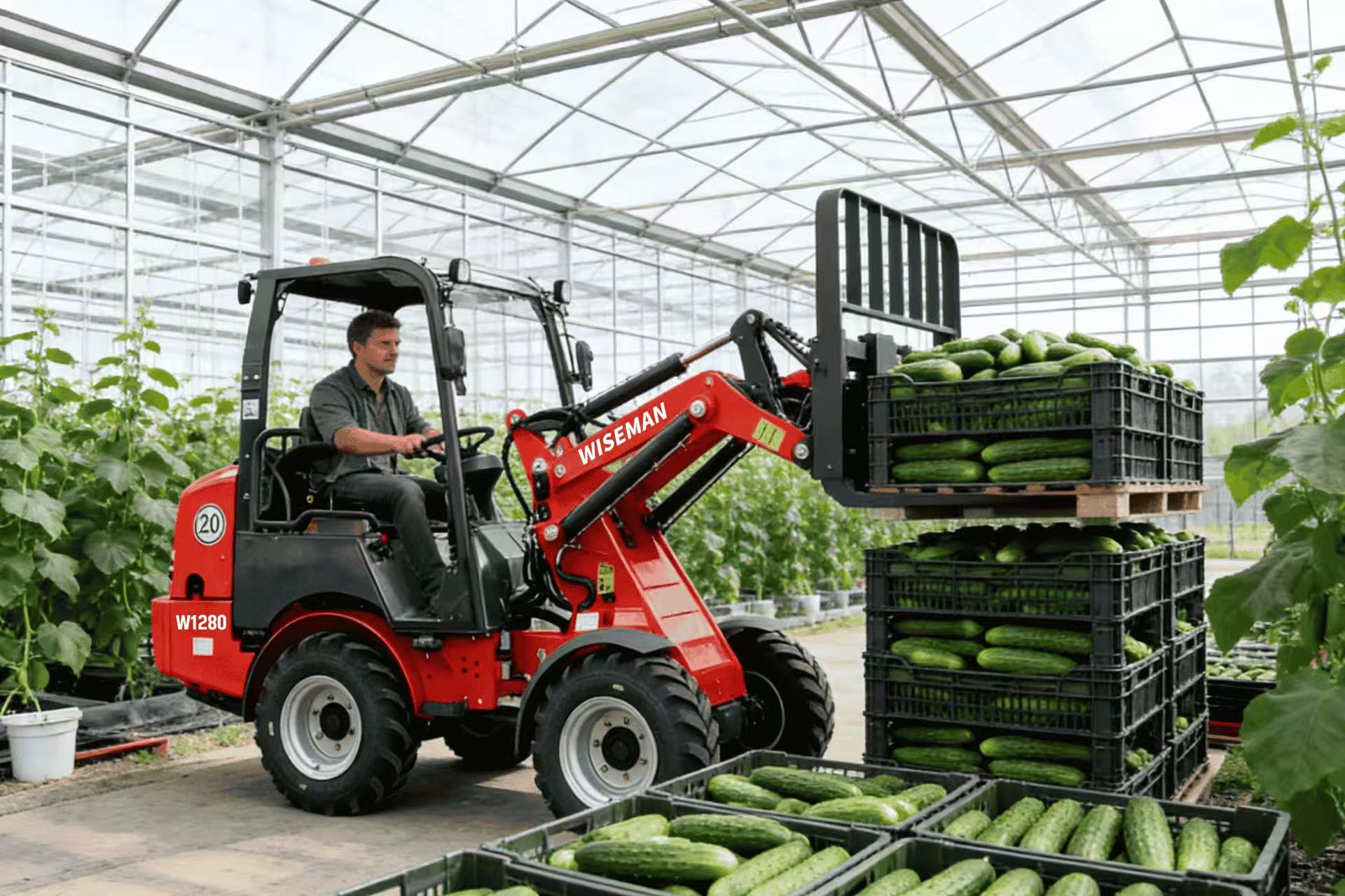 Отличный небольшой колесный погрузчик Отличный небольшой колесный погрузчик