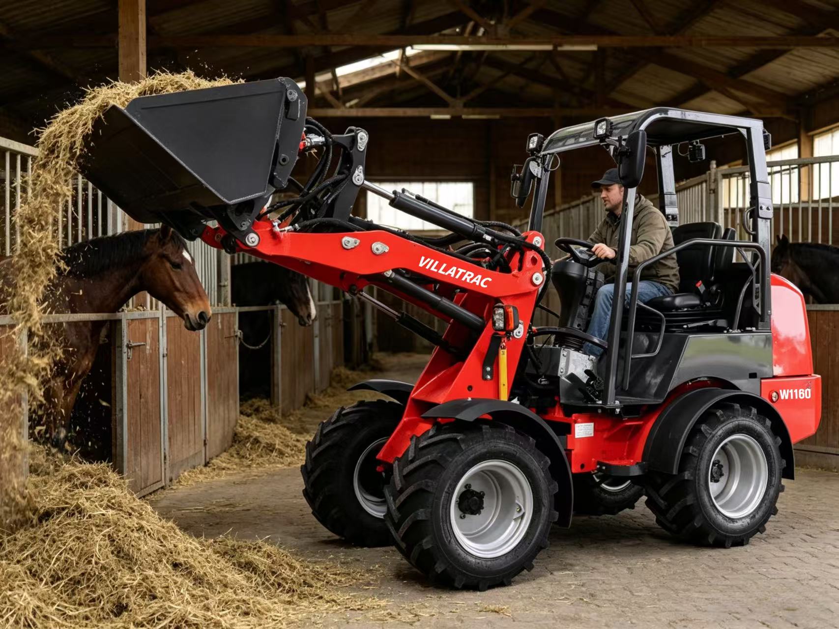 Chargeuse sur pneus 4x4 haut de gamme