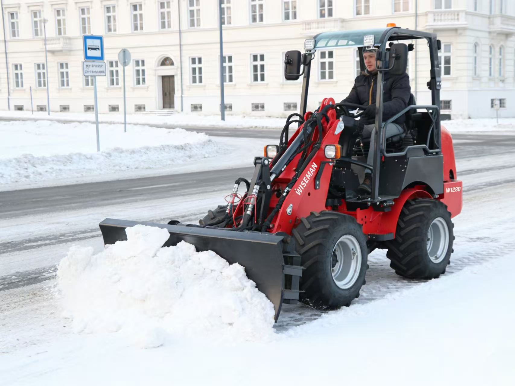 Chargeuse sur pneus pour serre