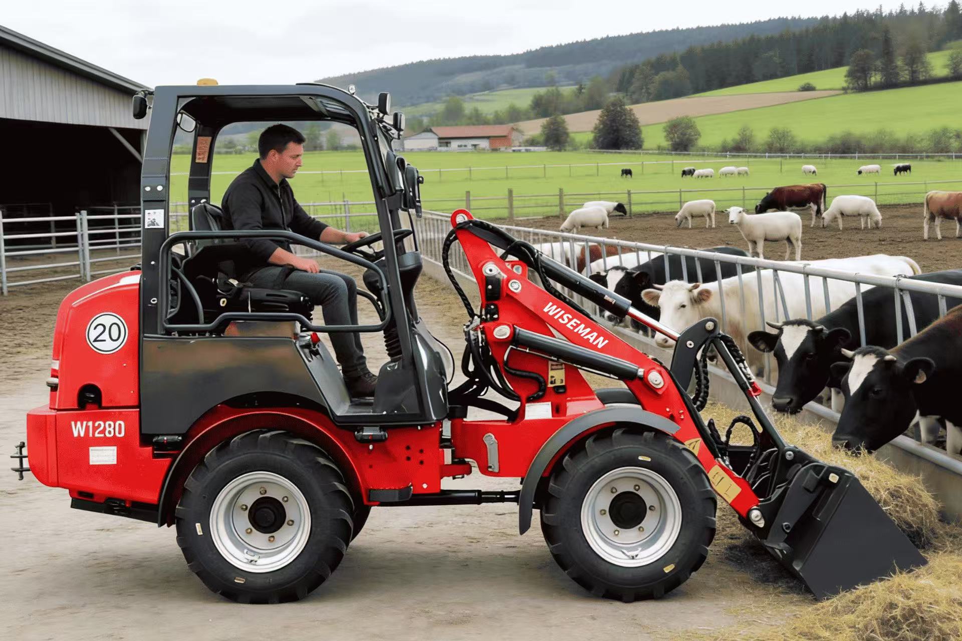 Отличный небольшой колесный погрузчик Отличный небольшой колесный погрузчик