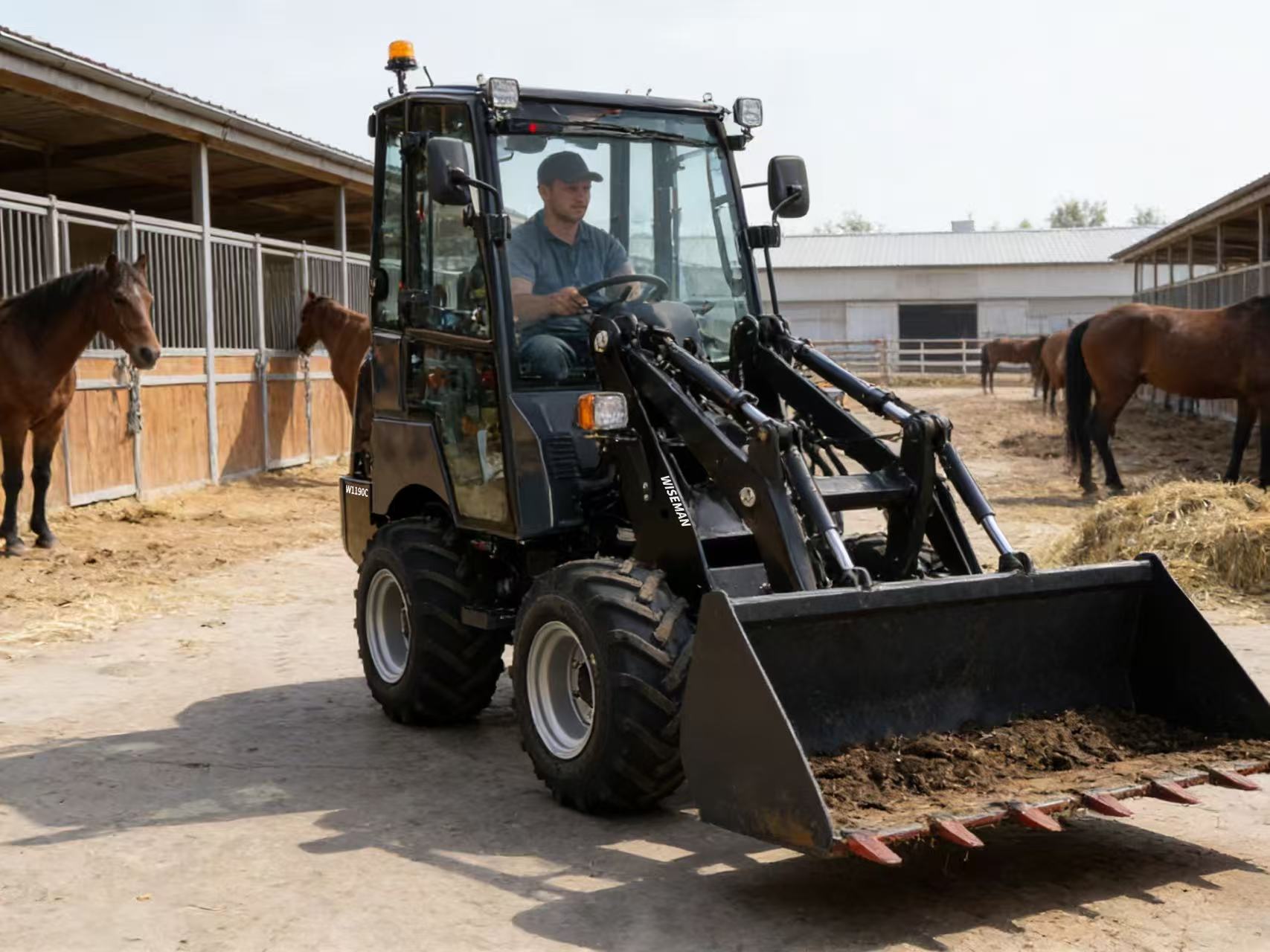Chargeuse sur pneus pour vignoble