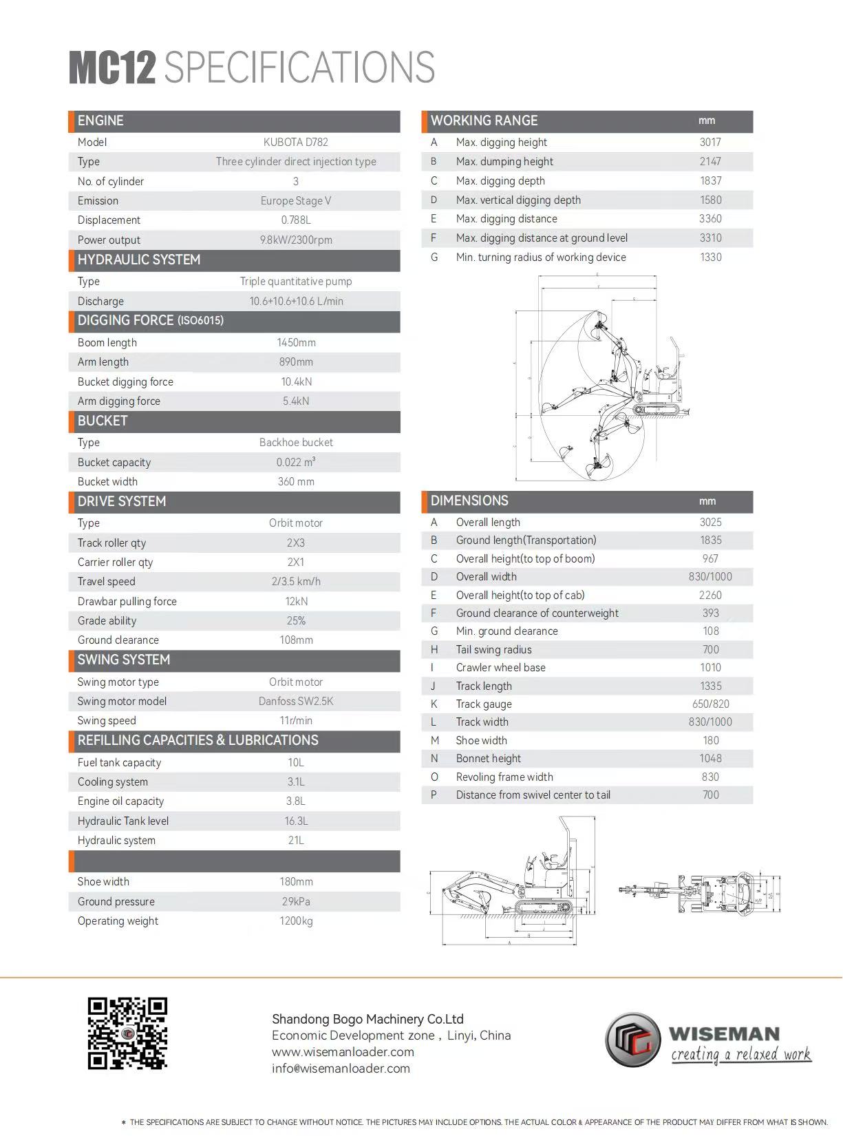 Tapetes para Mini Escavadora