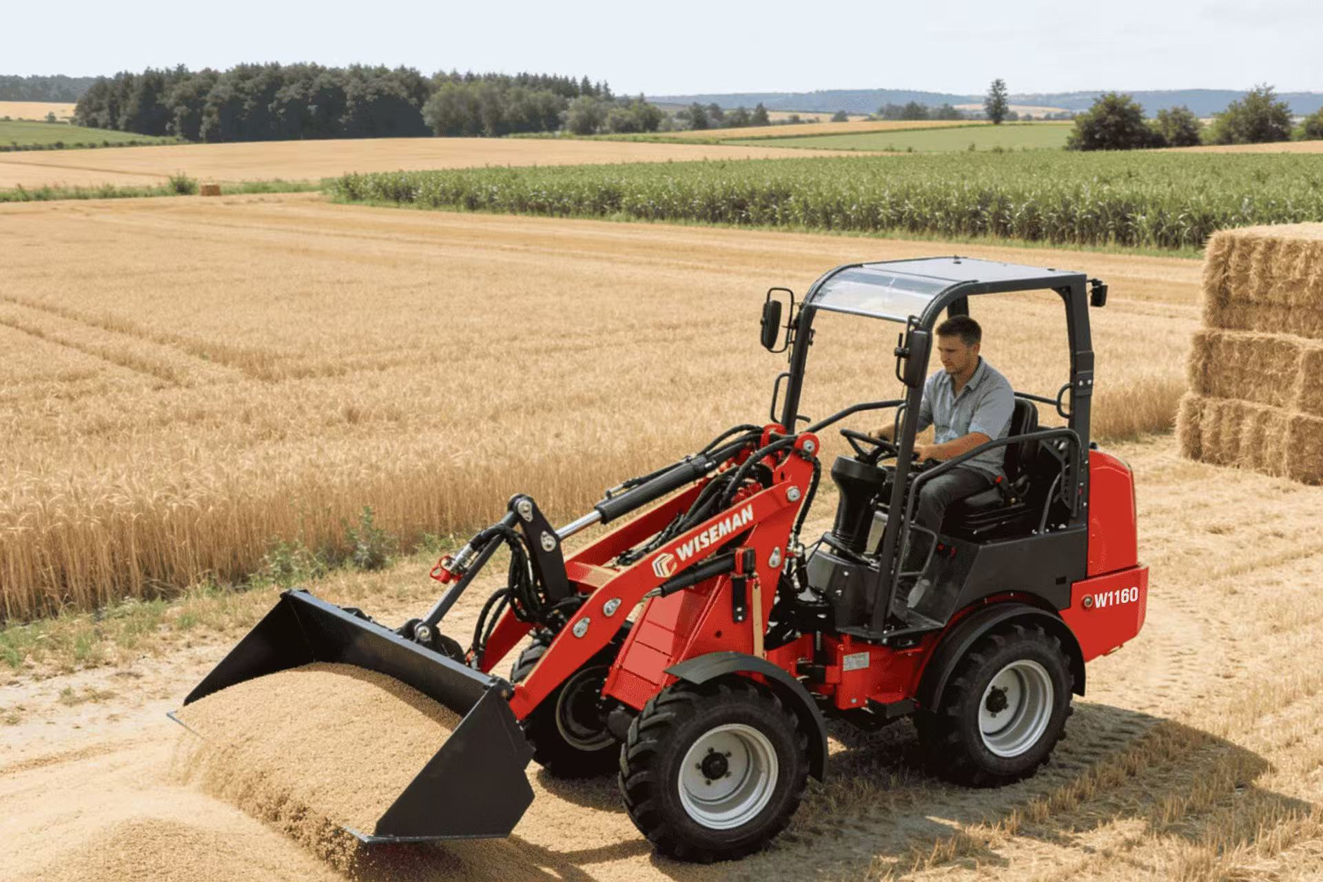 Bonne chargeuse sur pneus 4x4