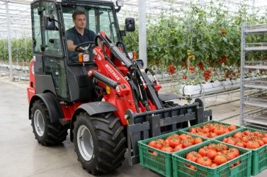Caricatori con forche per pallet: attrezzature ideali per il trasporto di frutta e verdura nelle serre europee