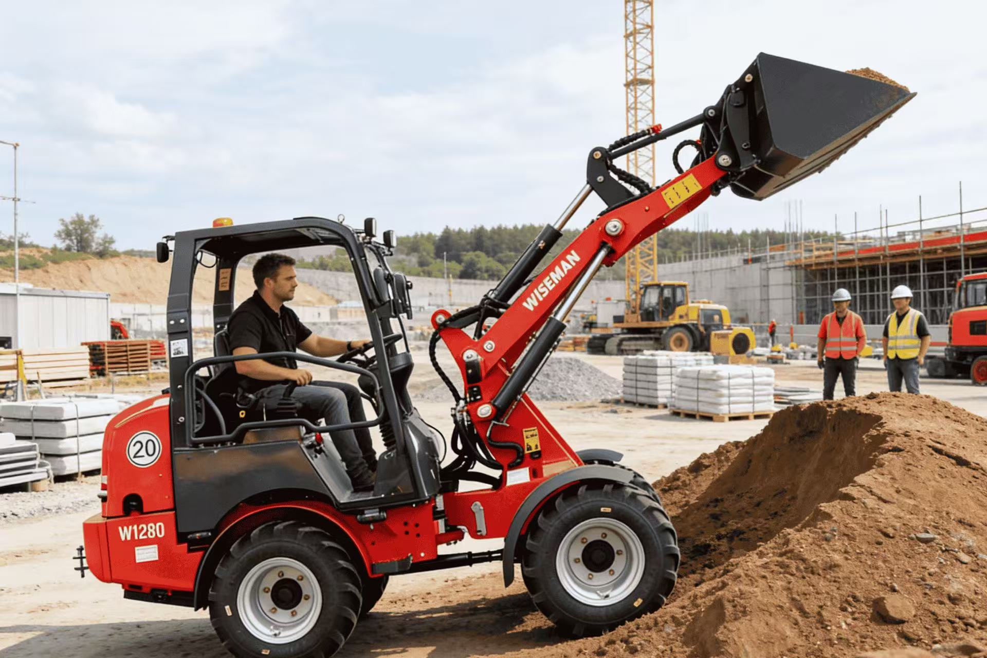 Chargeuse articulée compacte de pointe