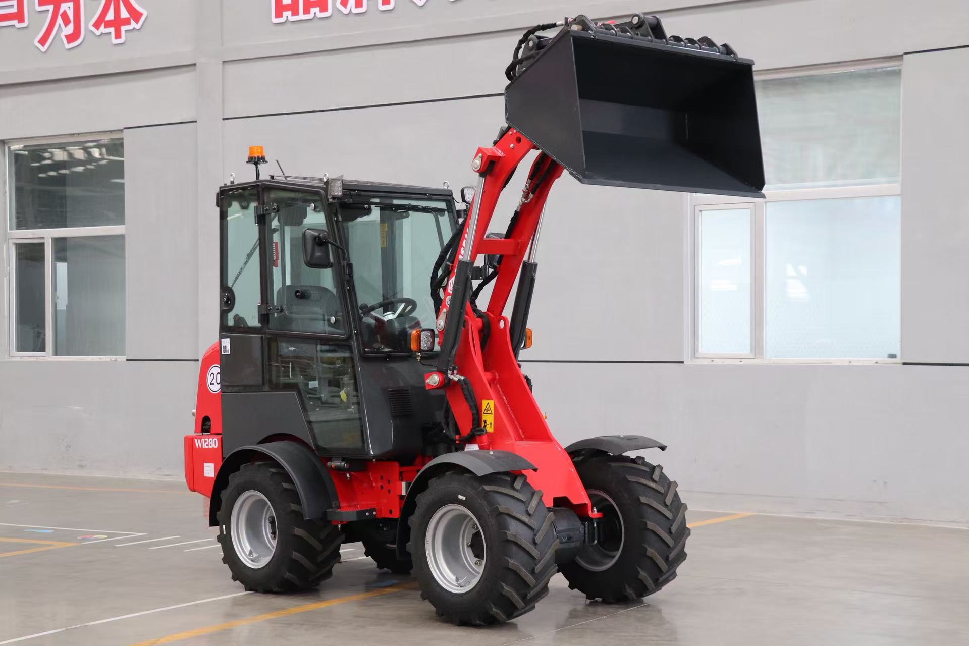 Chargeuse sur pneus pour serre