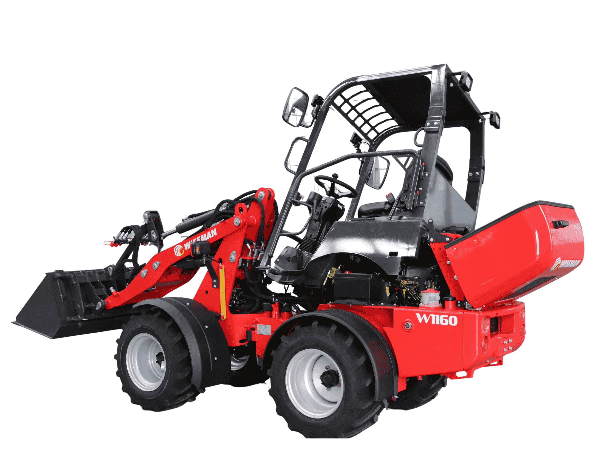 Маленький фронтальный погрузчик