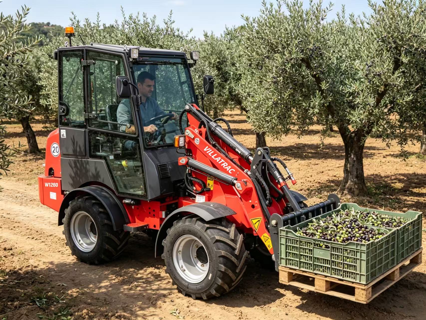 Cargadora de ruedas 4x4 robusta