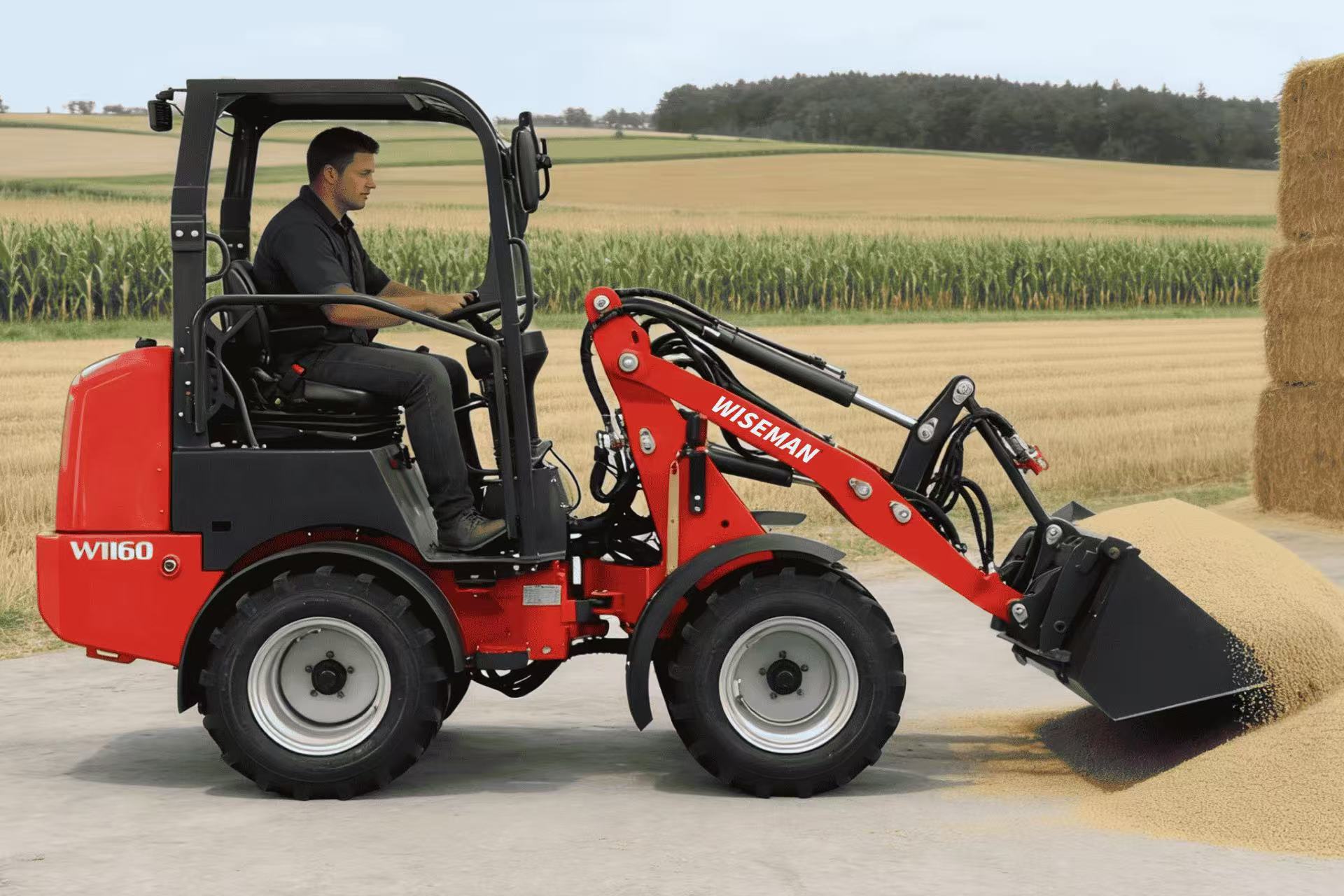 Cargador articulado compacto y potente